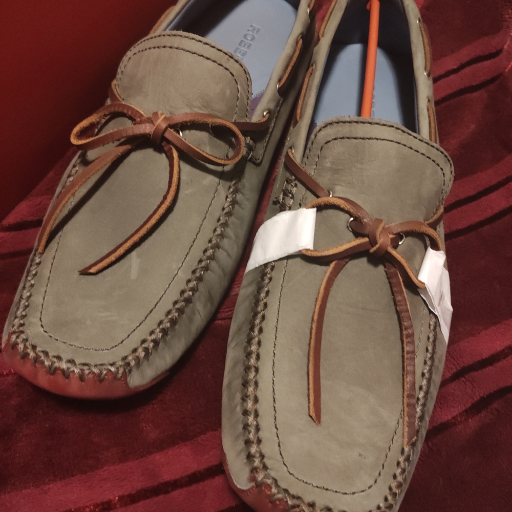 Robert Zur Sage Leather Loafers